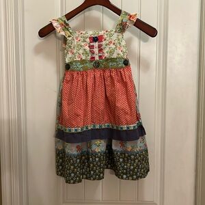 Matilda Jane size 6 dress with apron
